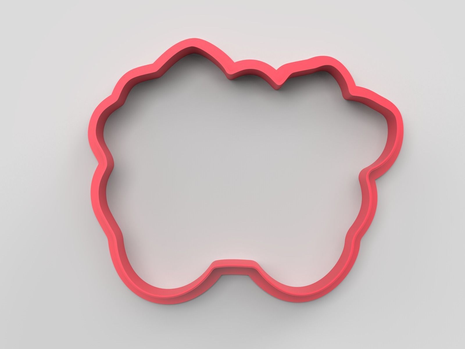 Cookie cutter and stamp - Car cart and flowers 3D print model_4