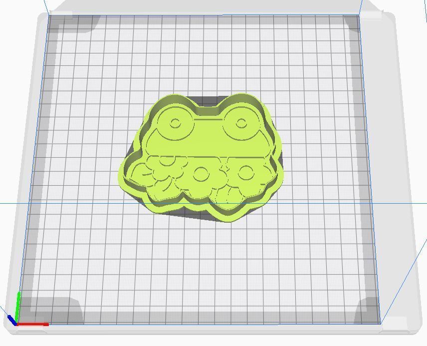 Cookie cutter and stamp - Car cart and flowers 3D print model_6