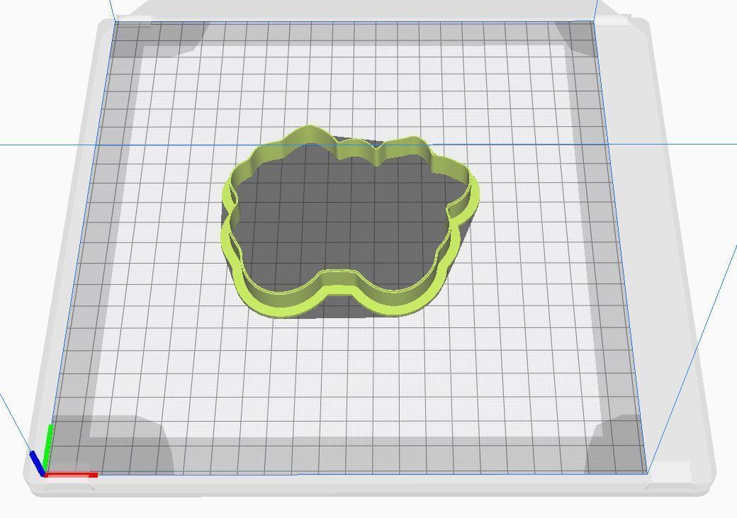 Cookie cutter and stamp - Car cart and flowers 3D print model_7