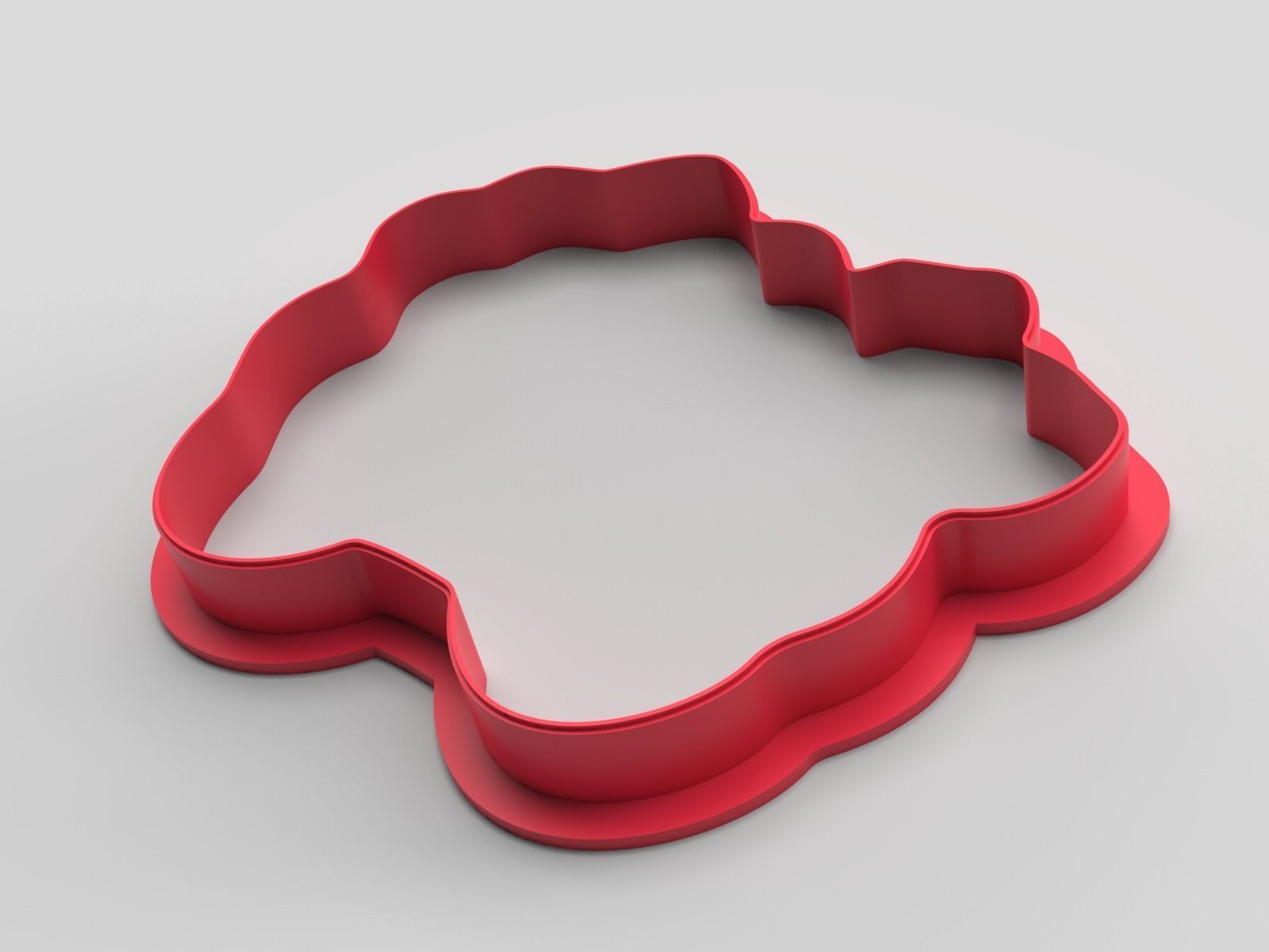 Cookie cutter and stamp - Car cart and flowers 3D print model_1
