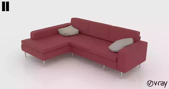 Red Corner Sofa