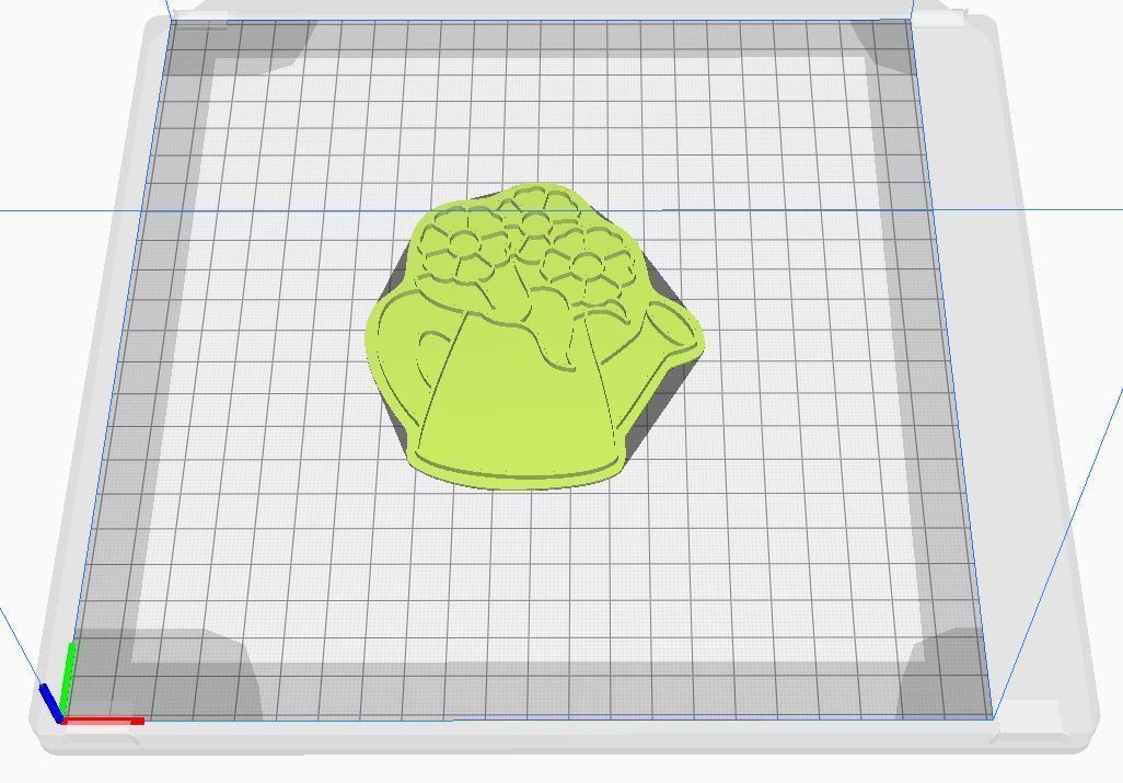Cookie cutter and stamp - Flowers 3D print model_8