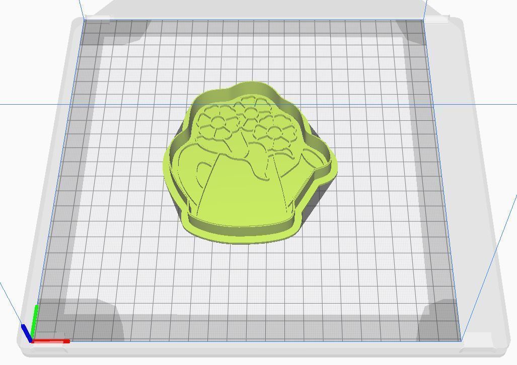 Cookie cutter and stamp - Flowers 3D print model_6