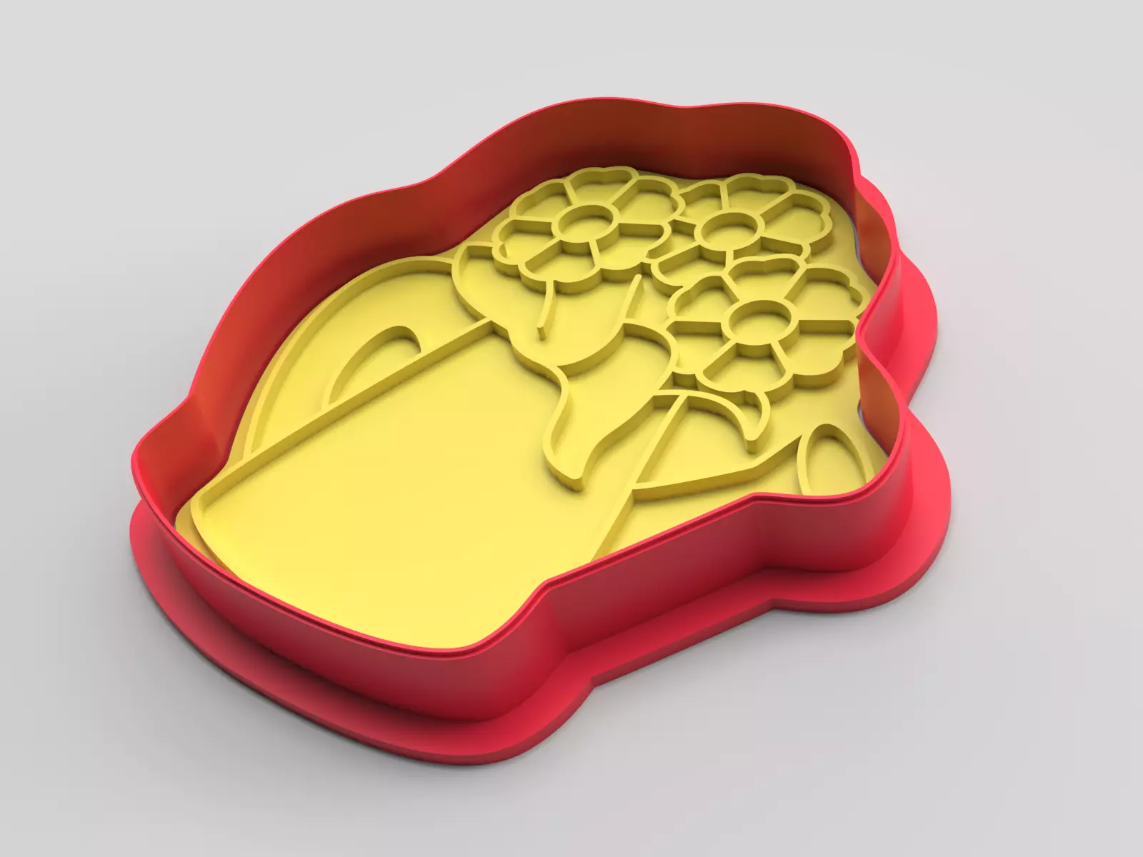 Cookie cutter and stamp - Flowers 3D print model_0