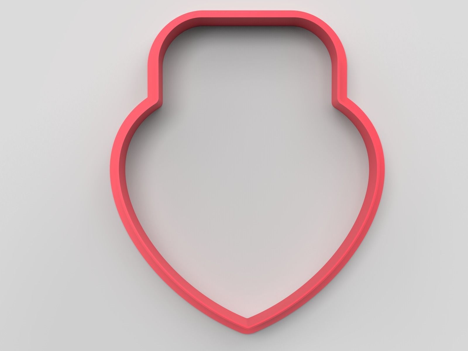 Cookie cutter and stamp - Heart lock 3D print model_4