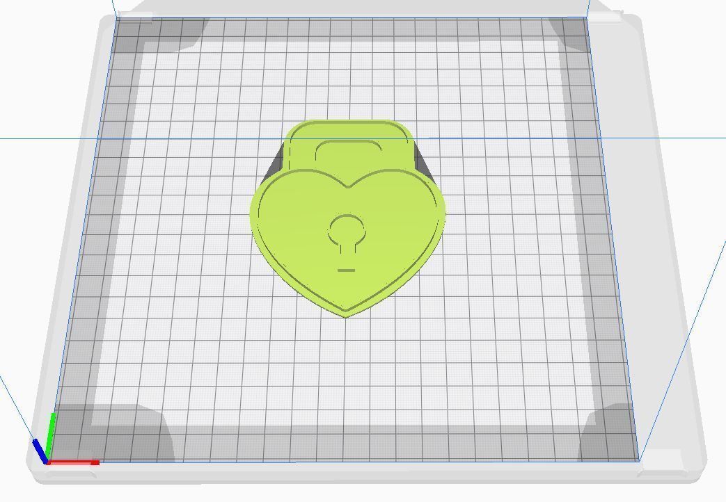 Cookie cutter and stamp - Heart lock 3D print model_8