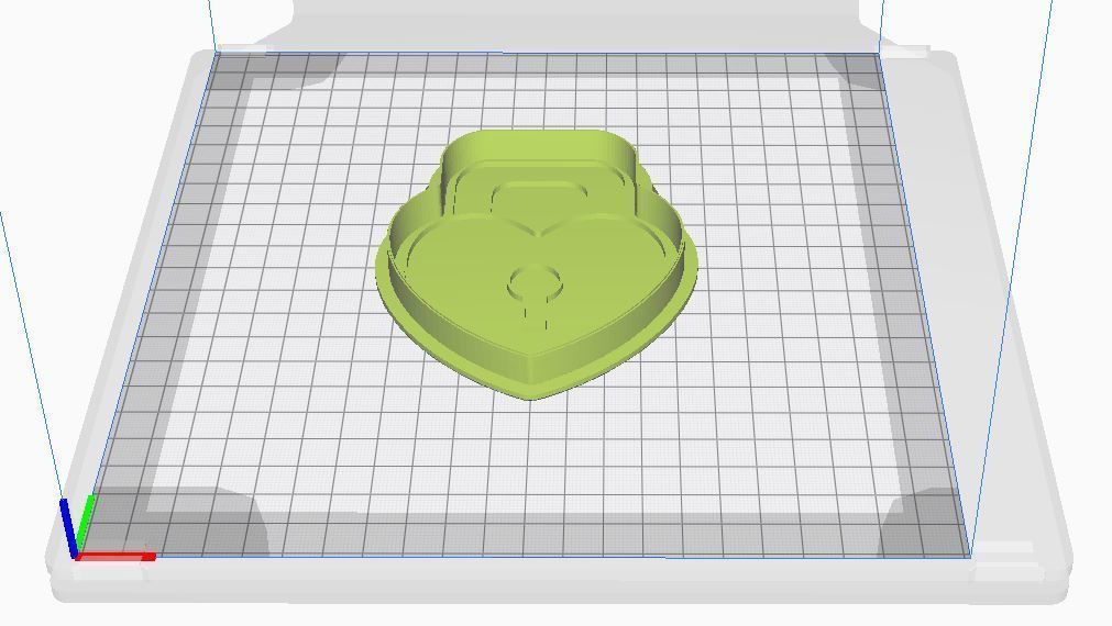 Cookie cutter and stamp - Heart lock 3D print model_6