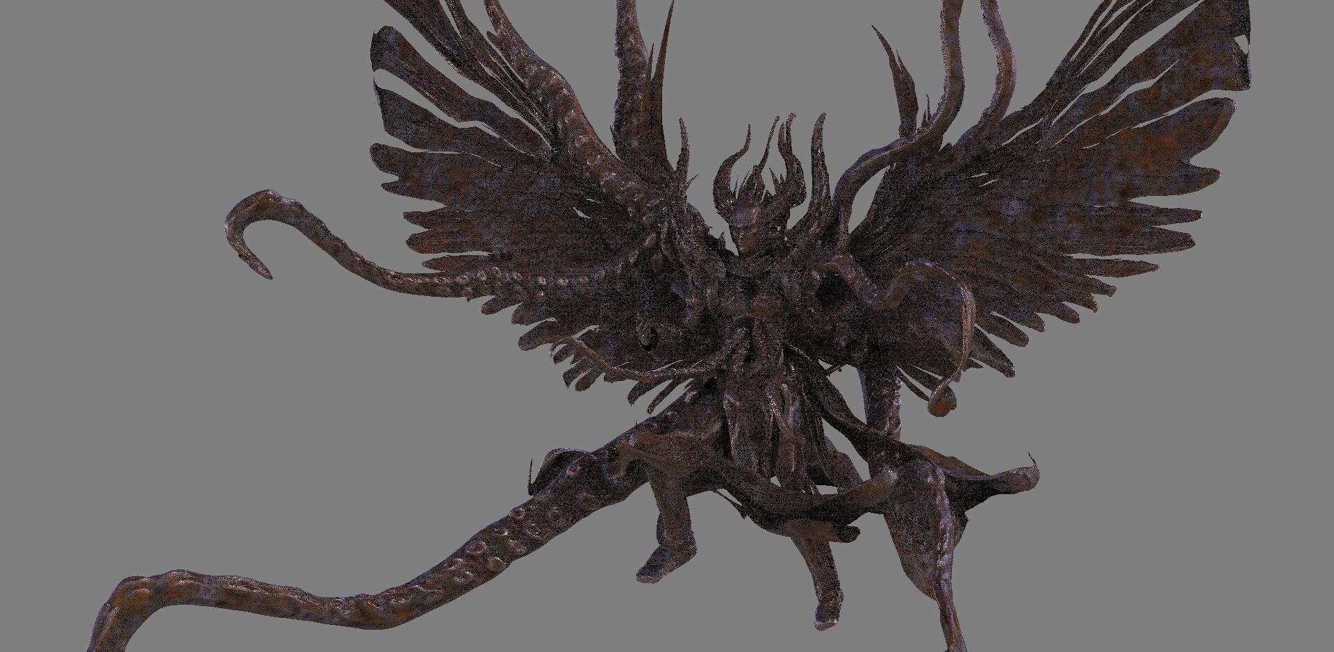 Dark angel squid 3D model_3