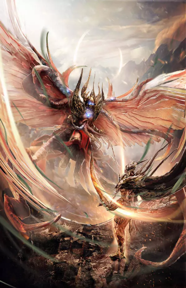 Dark angel squid 3D model_0