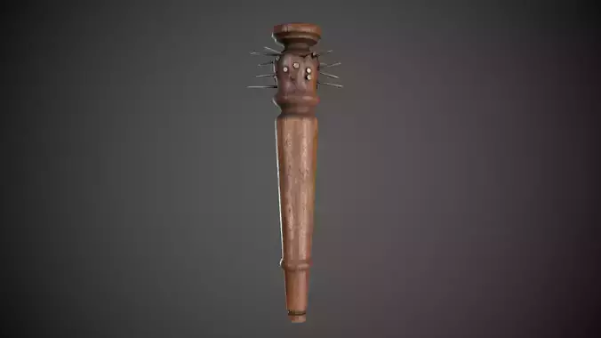 Spiked Table Leg Weapon Low-poly 3D model