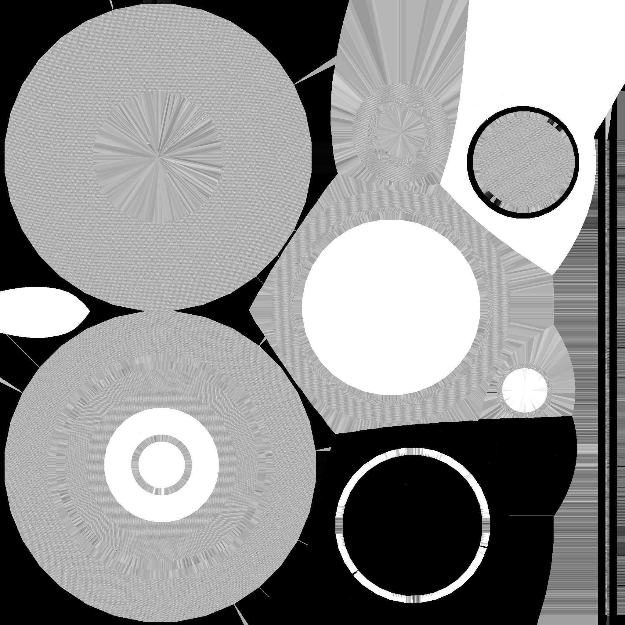 Spaceship UFO B2 - Black - Alien SciFi Vehicle Low-poly 3D model_14