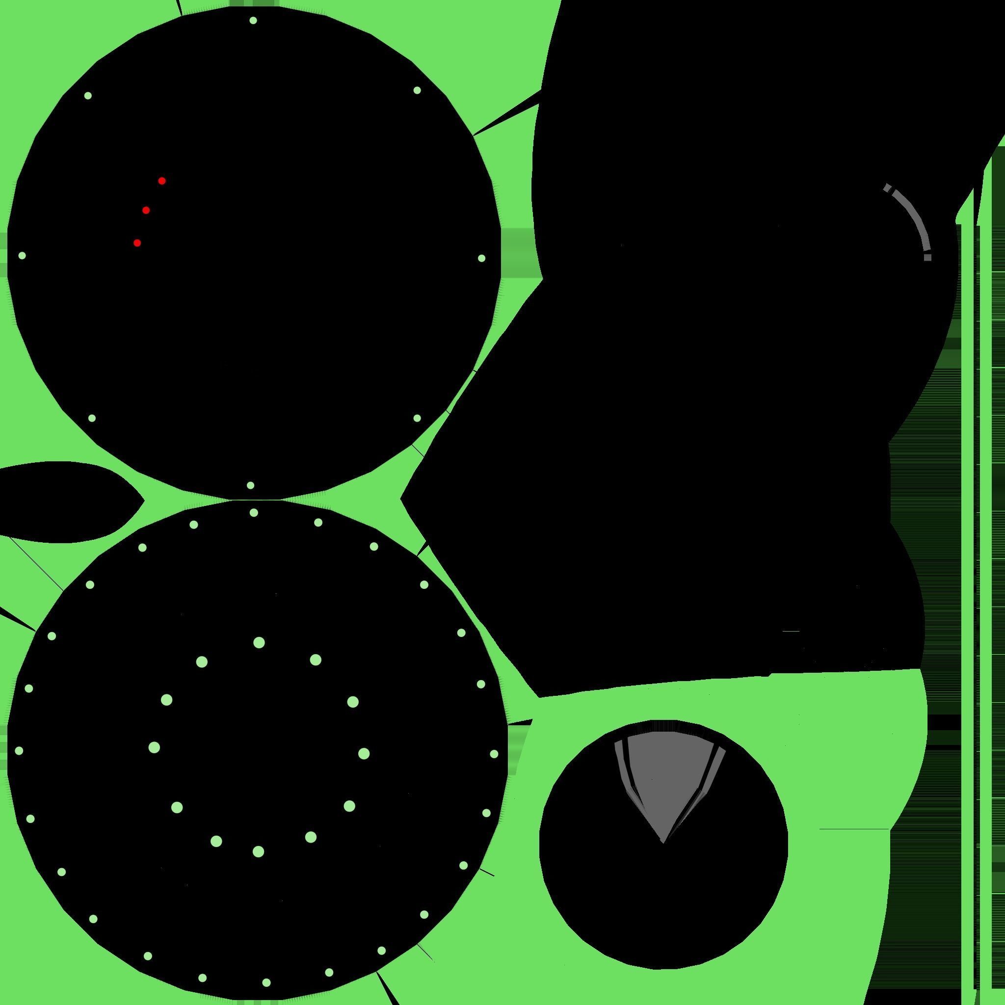 Spaceship UFO B2 - Black - Alien SciFi Vehicle Low-poly 3D model_16