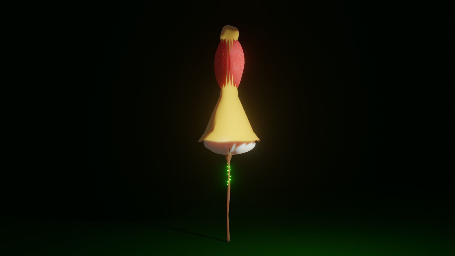MashMashrooms flower on stick Low-poly 3D model_4