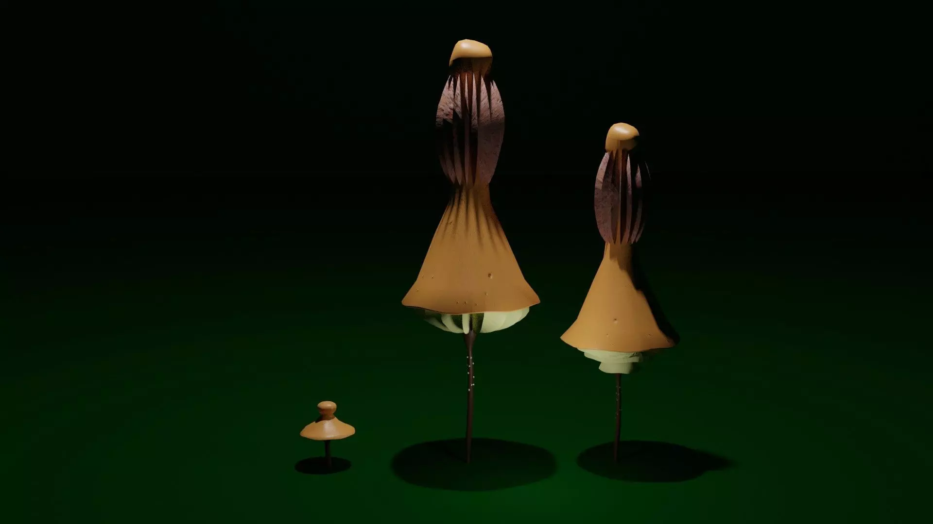 MashMashrooms flower on stick Low-poly 3D model_0