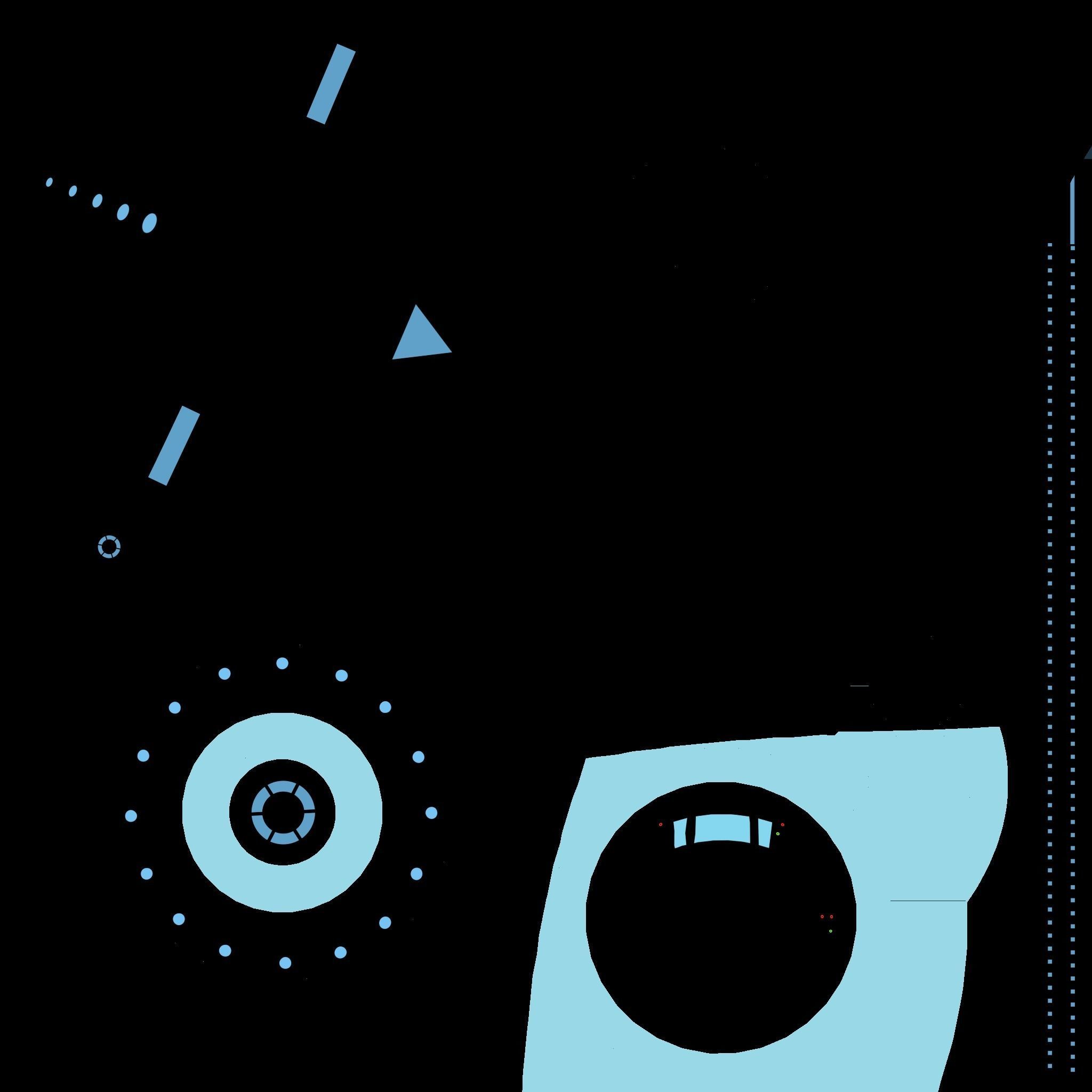 Spaceship UFO B3 - White Blue - Alien SciFi Vehicle Low-poly 3D model_16