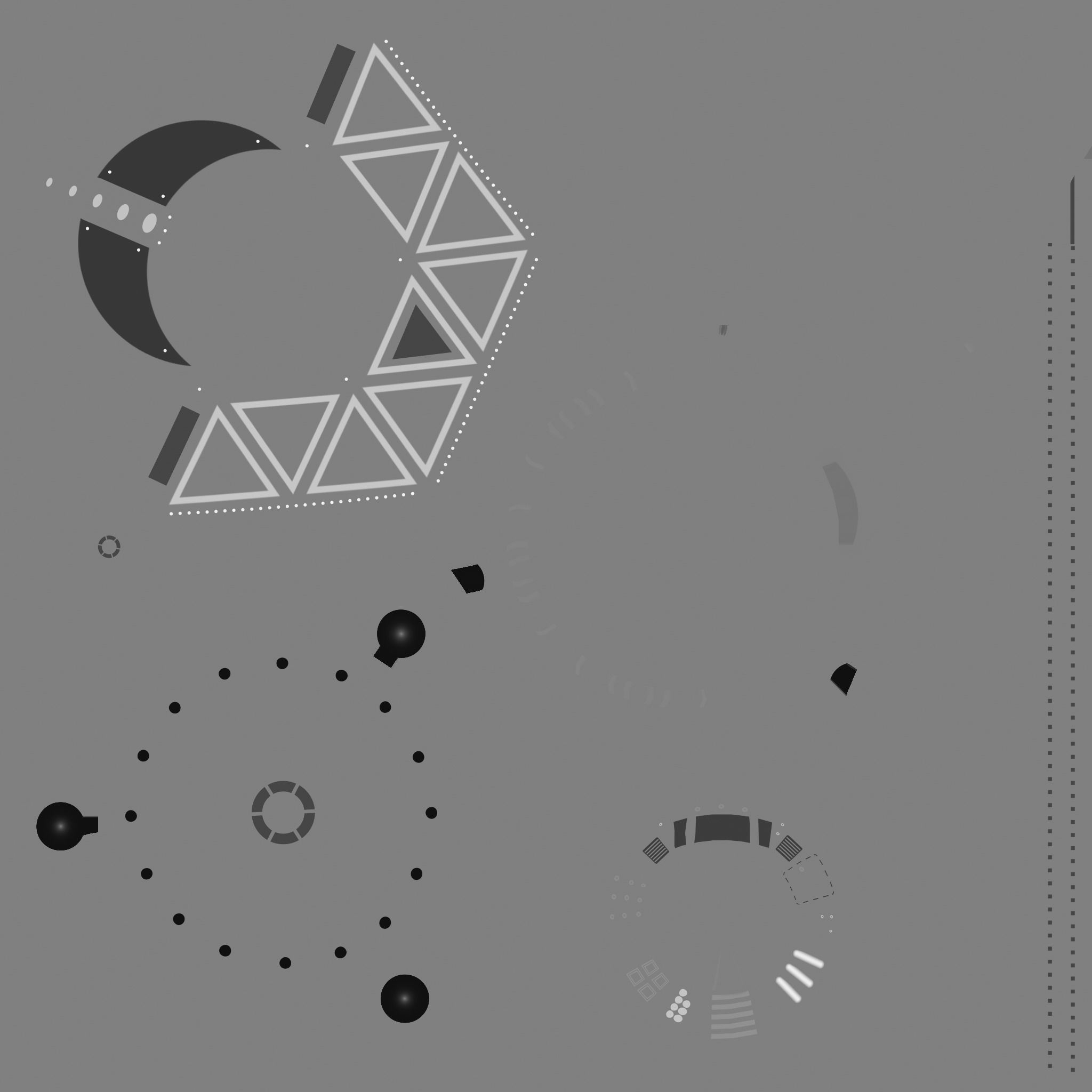 Spaceship UFO B3 - White Blue - Alien SciFi Vehicle Low-poly 3D model_17