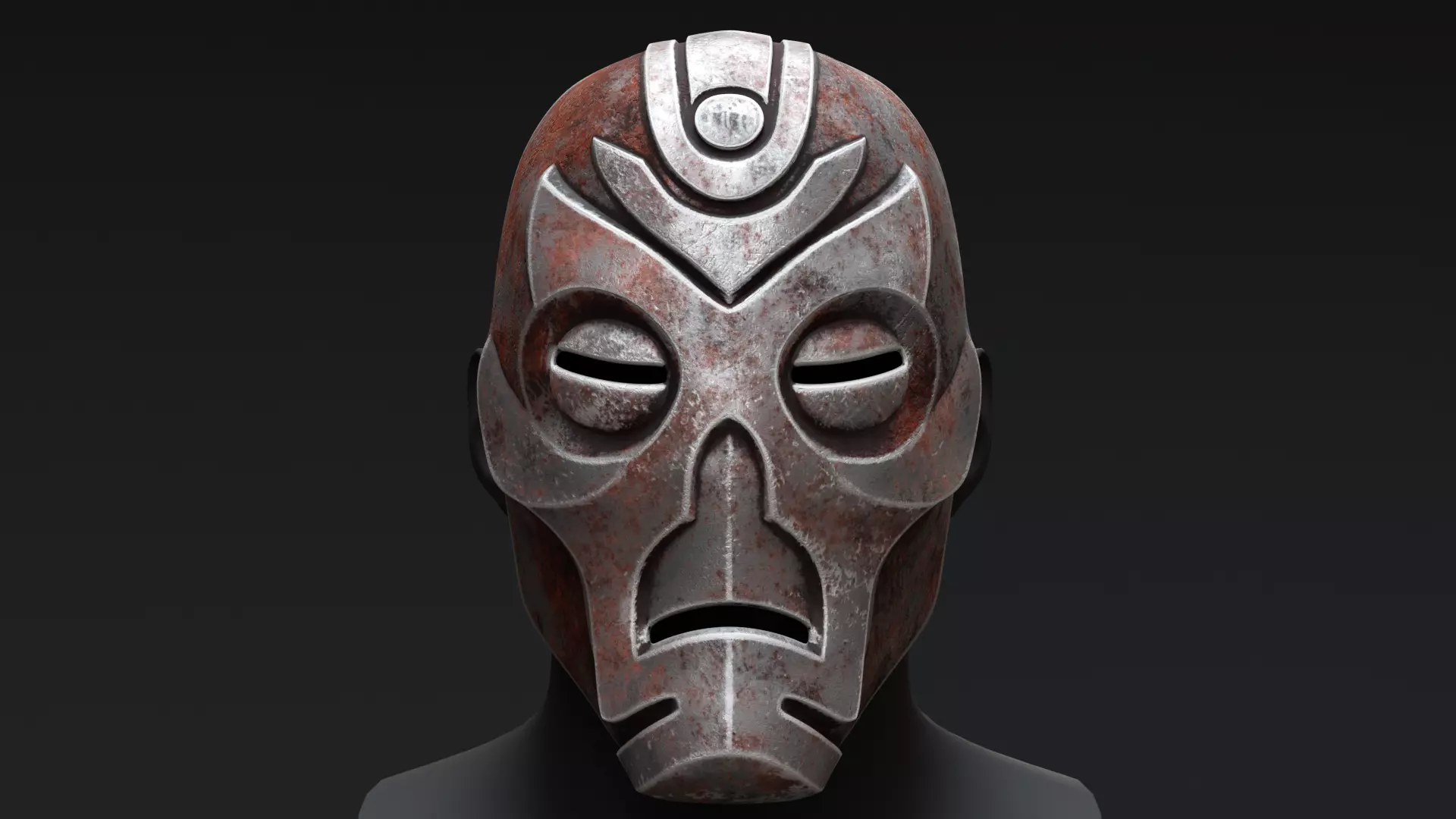 Skyrim Dragon Priest Mask - Hevnoraak 3D model