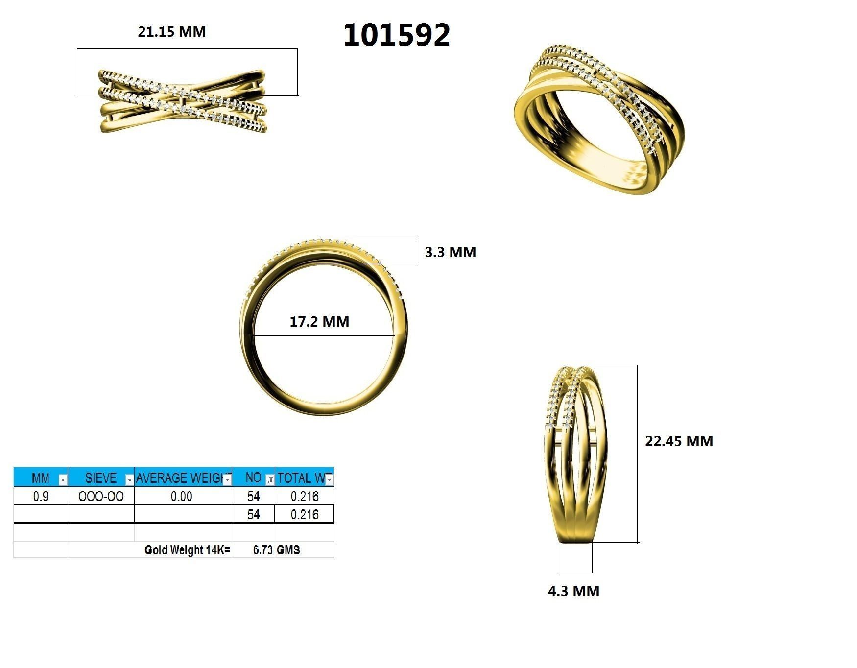 Ring - 101592 3D print model_12