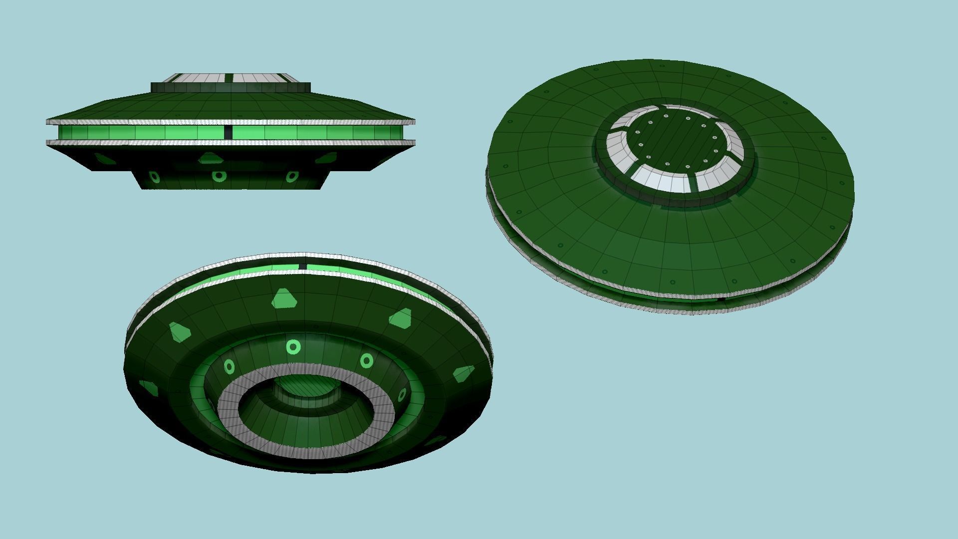 06 Spaceship UFO Collection - Alien SciFi Vehicle _43