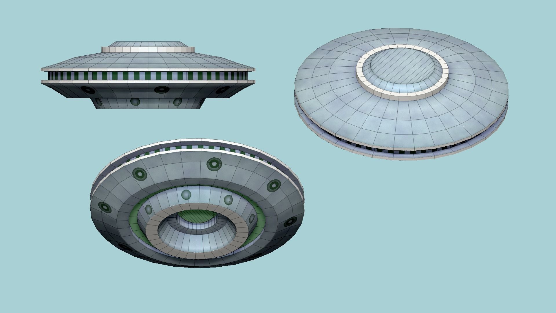 06 Spaceship UFO Collection - Alien SciFi Vehicle _45