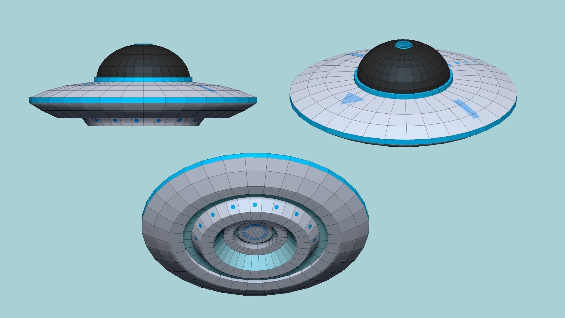 06 Spaceship UFO Collection - Alien SciFi Vehicle _40