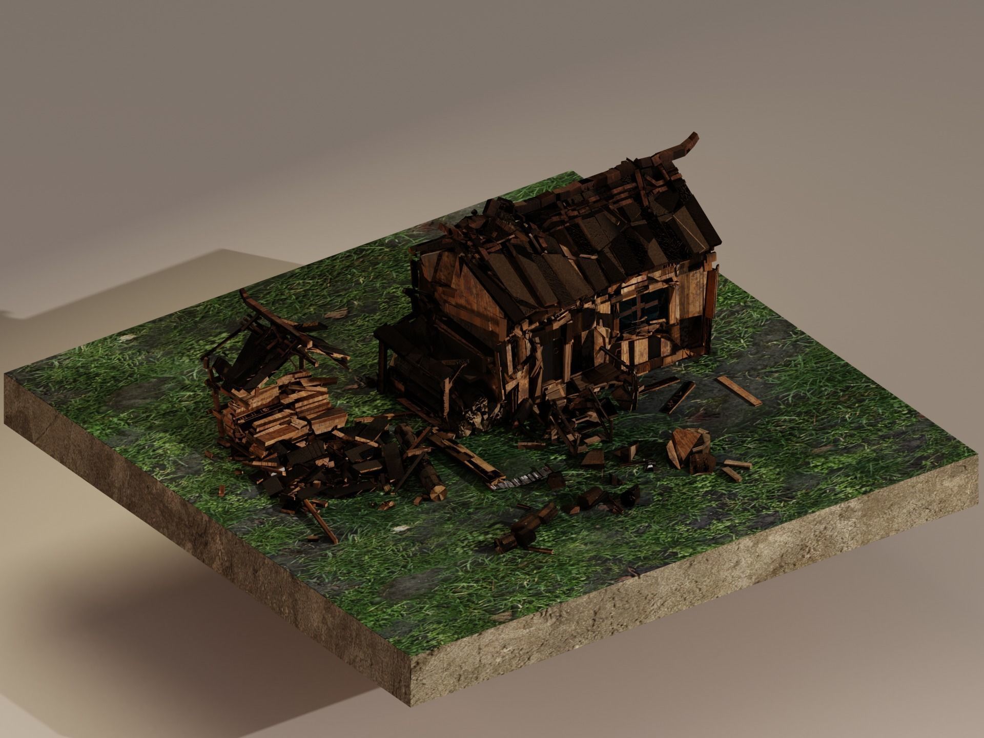  Sawmill Level 5  Low-poly 3D model_1