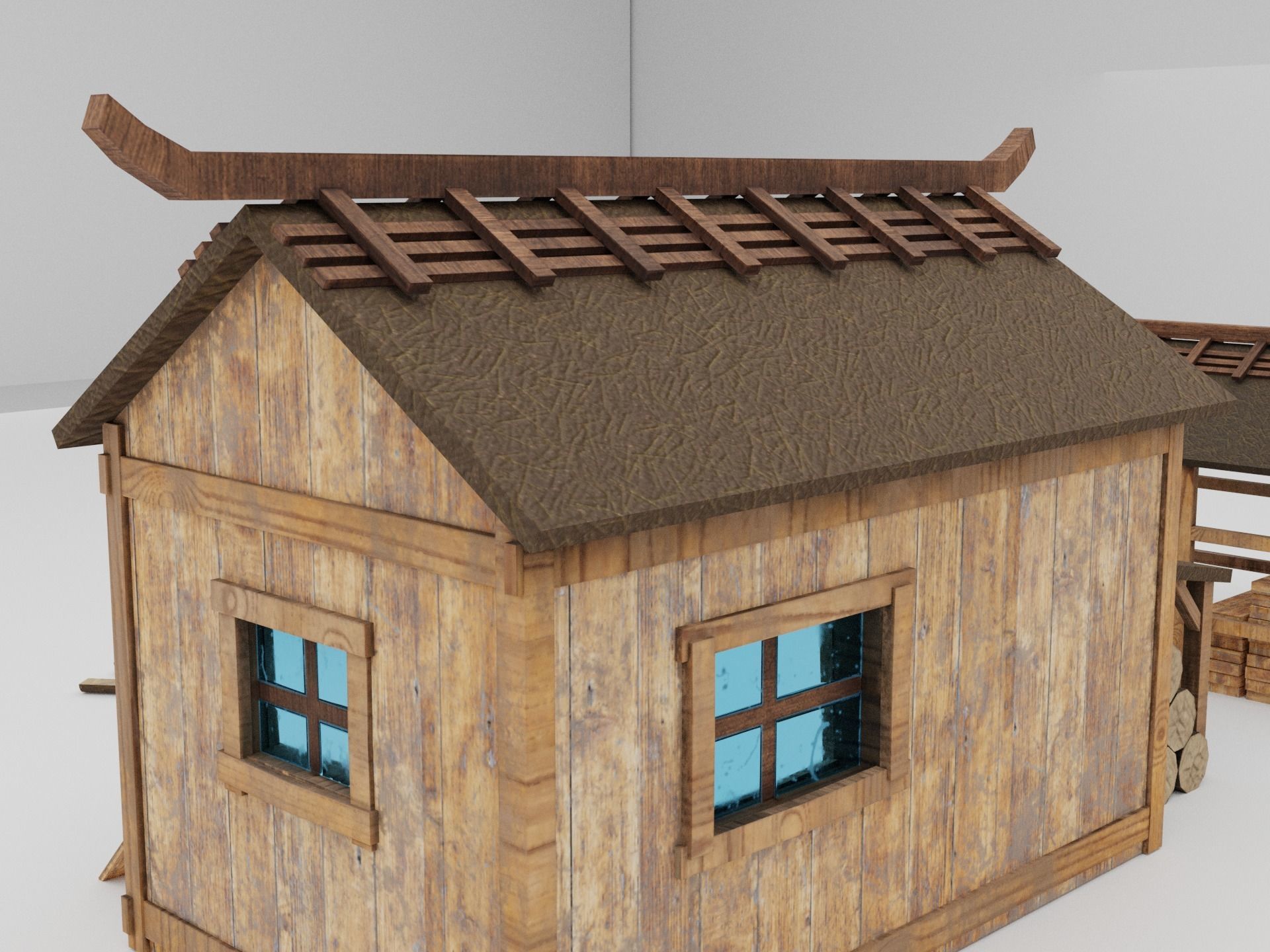  Sawmill Level 5  Low-poly 3D model_5