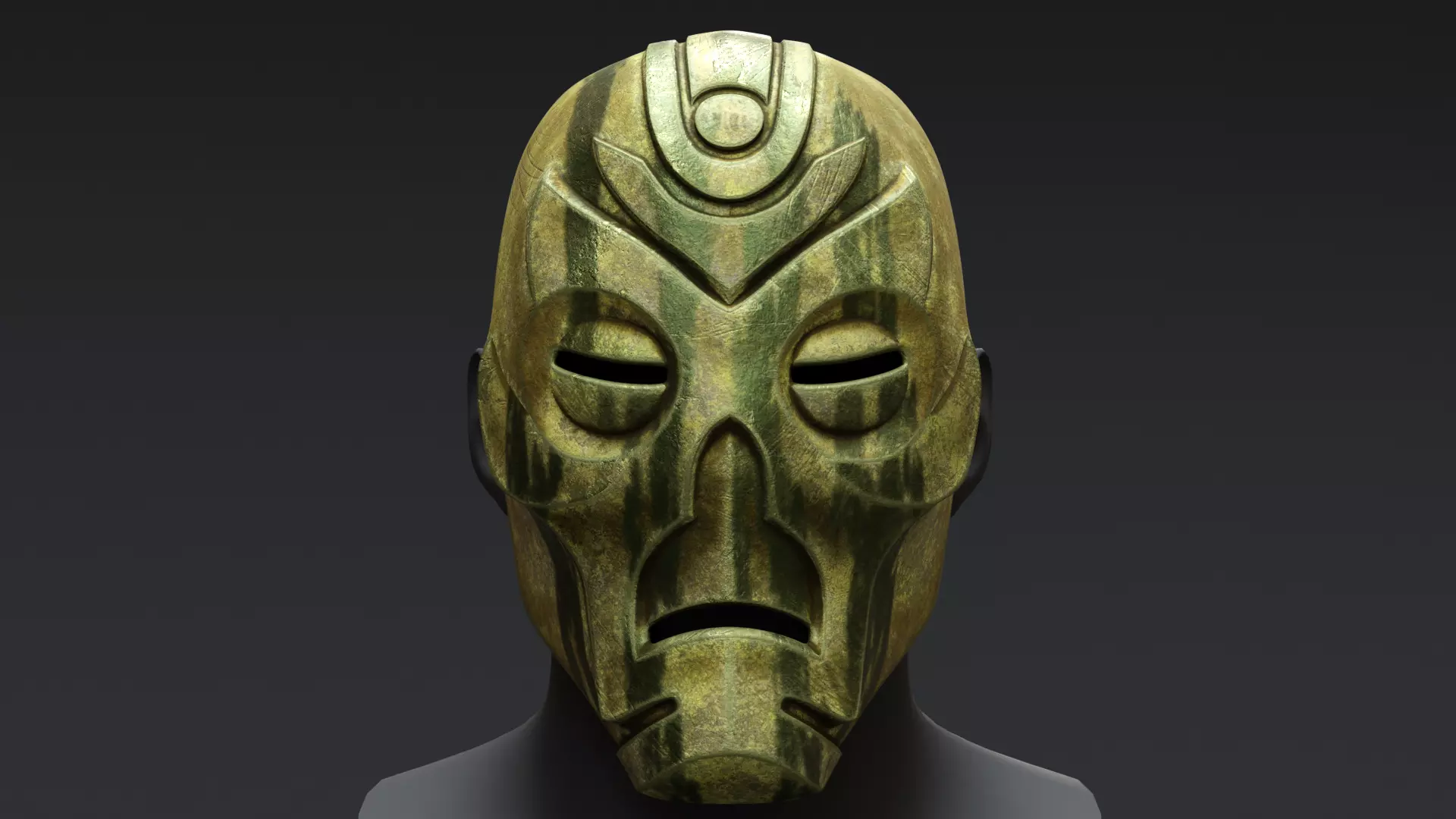 Skyrim Dragon Priest Mask - Otar 3D model