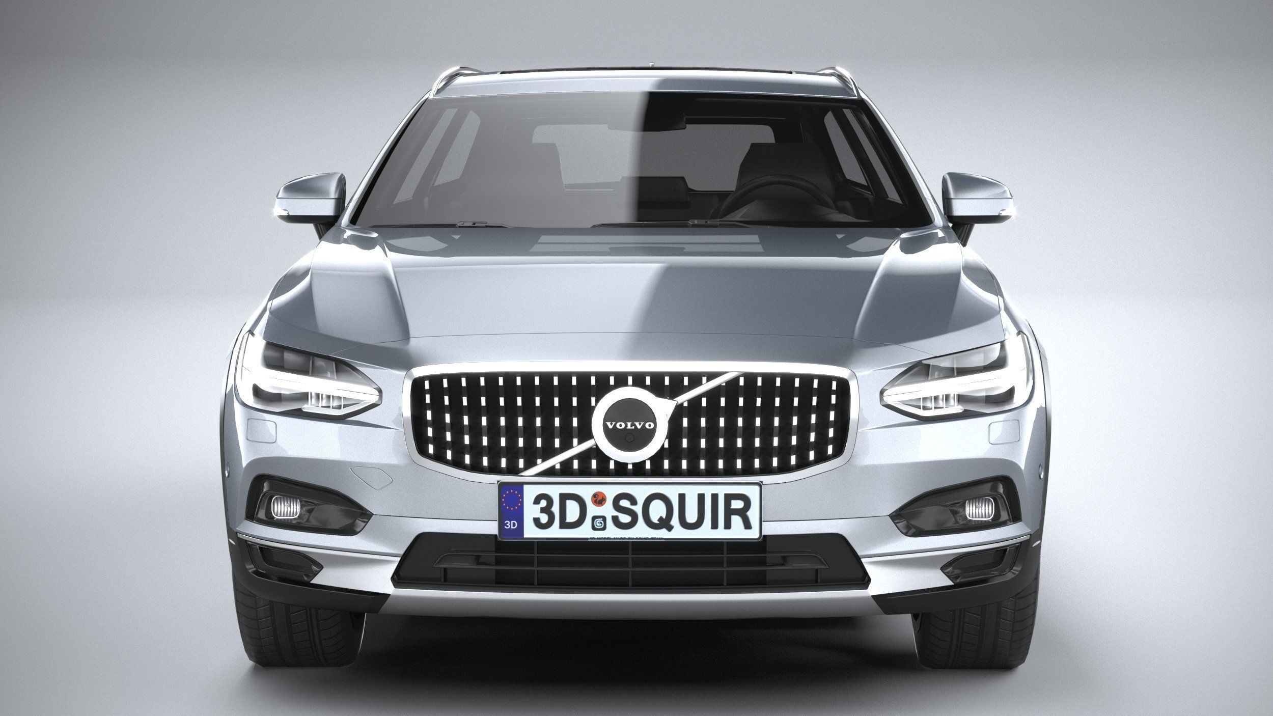 Volvo V90 Cross Country 2020 LowPoly 3D model_13