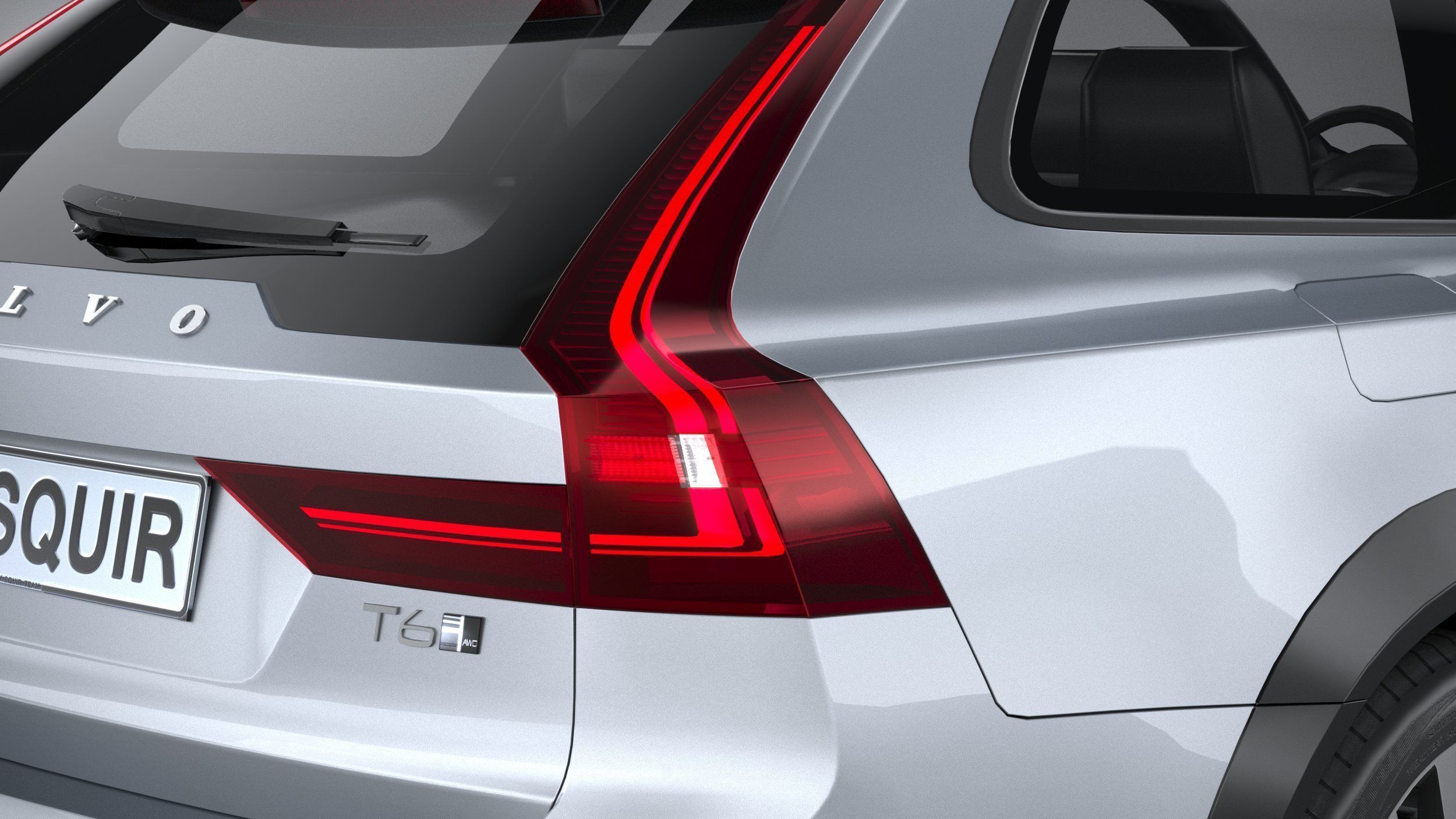 Volvo V90 Cross Country 2020 LowPoly 3D model_18