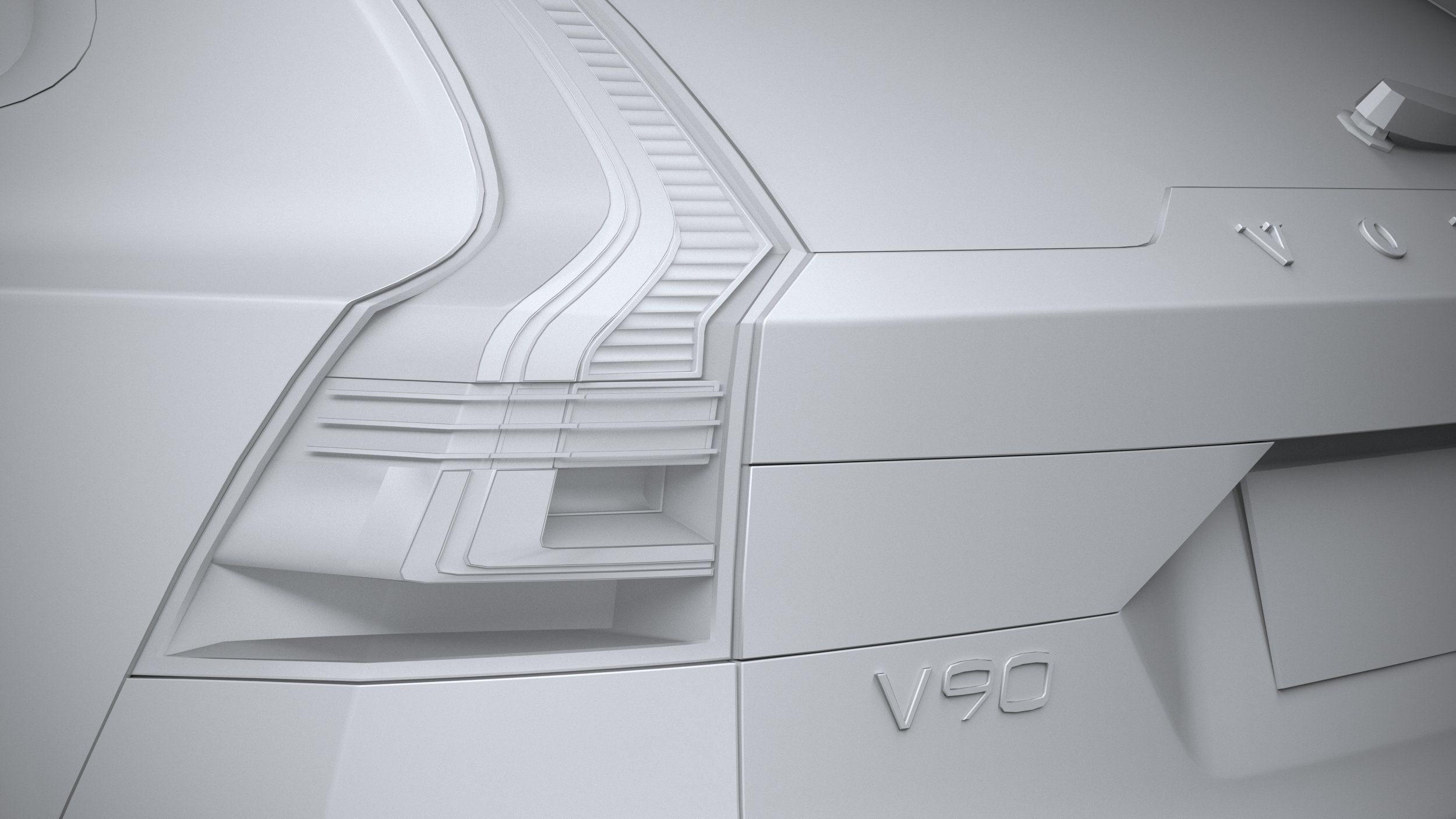 Volvo V90 Cross Country 2020 LowPoly 3D model_24