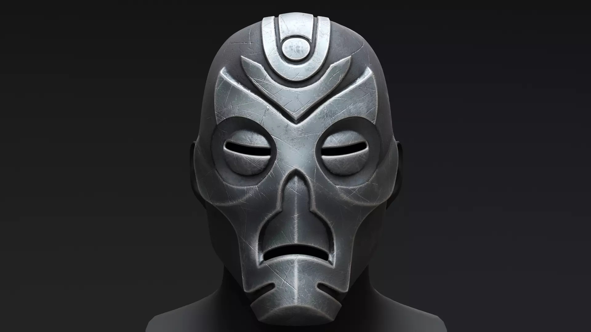 Skyrim Dragon Priest Mask - Vokun 3D model