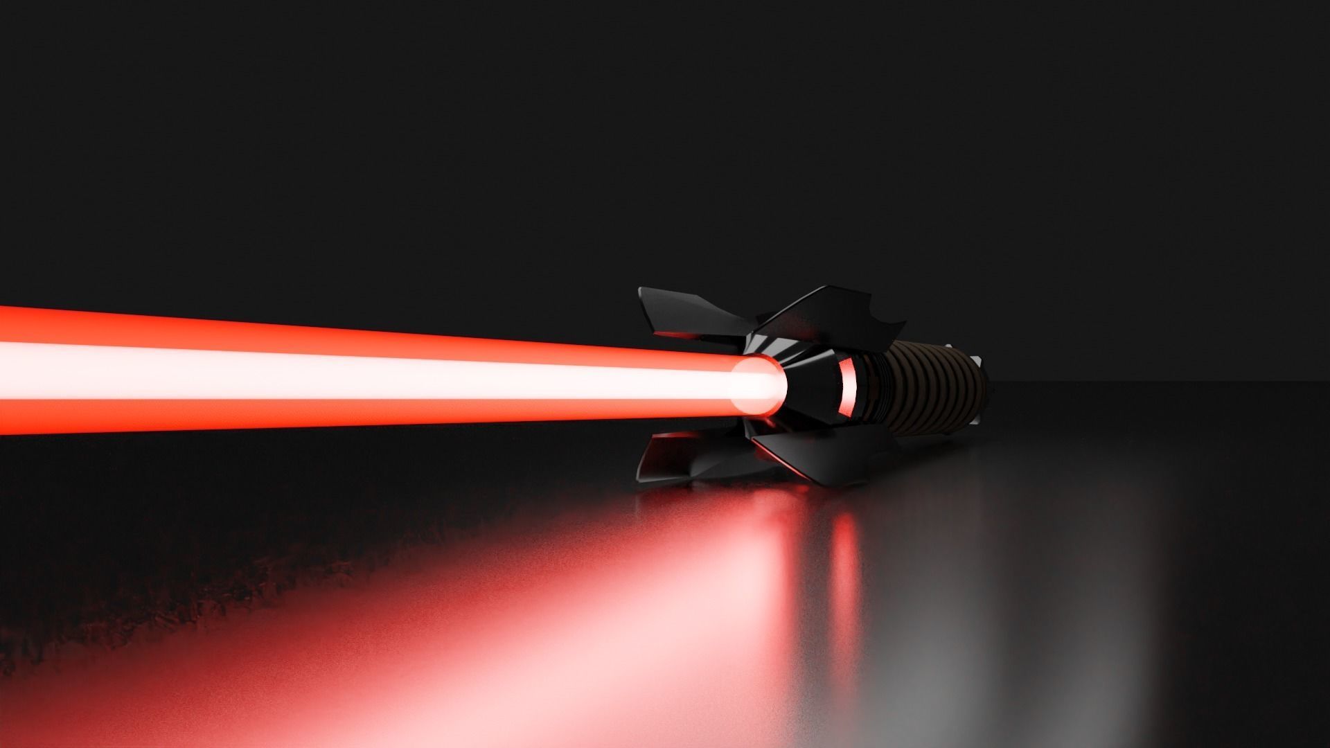 Lightsaber with guard 3D model CGTrader