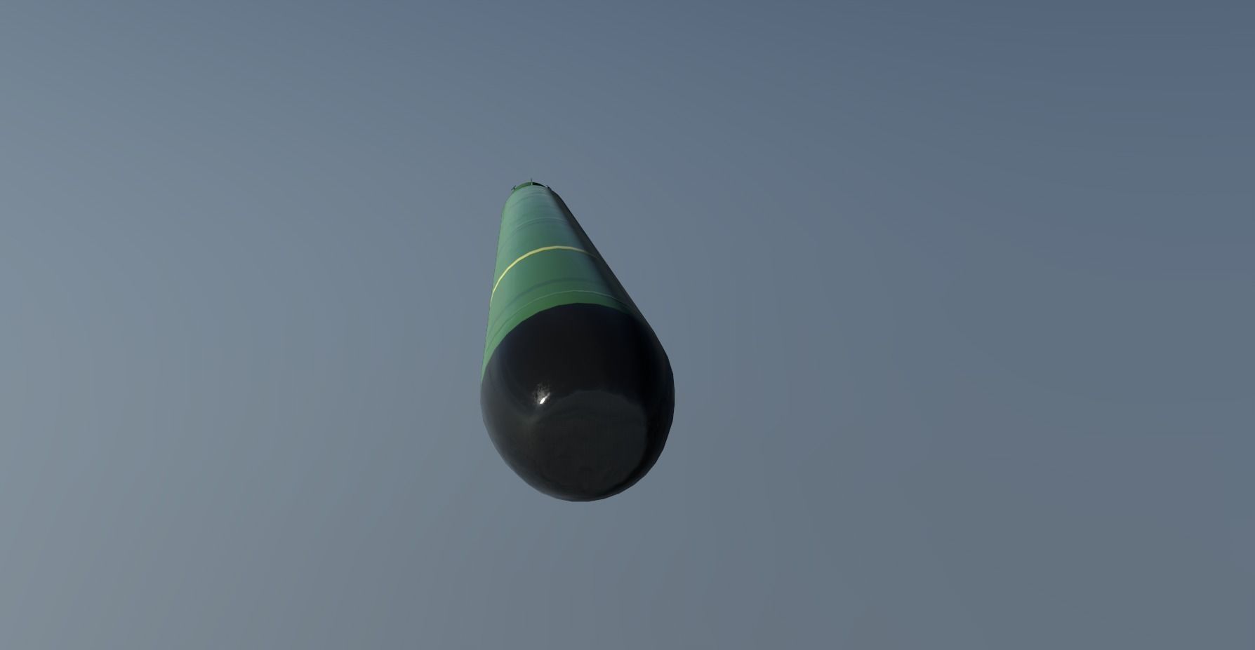 MK-48 ADCAP Torpedo Low-poly 3D model_17