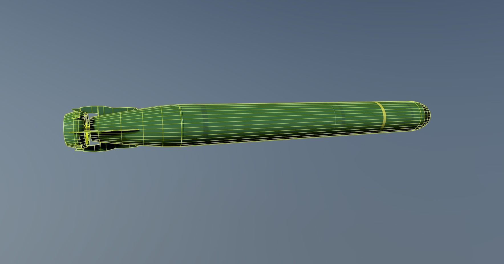 MK-48 ADCAP Torpedo Low-poly 3D model_13