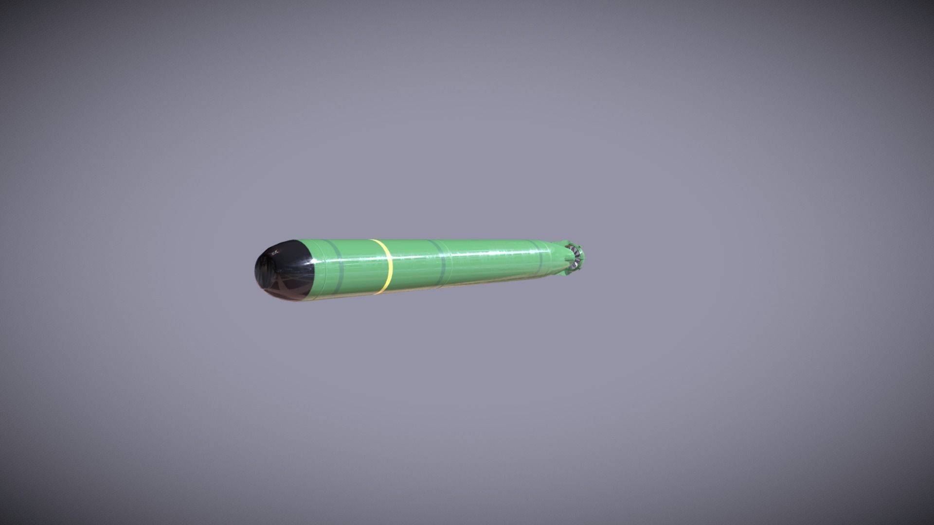 MK-48 ADCAP Torpedo Low-poly 3D model_20