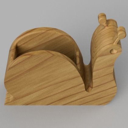 Pencil Holder Snail 3D print model_1