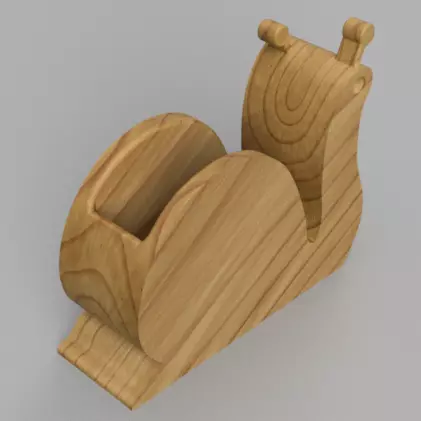 Pencil Holder Snail 3D print model_0