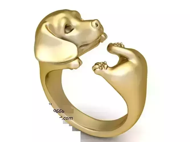 Chinese sausage Gold Ring 25 3D print model