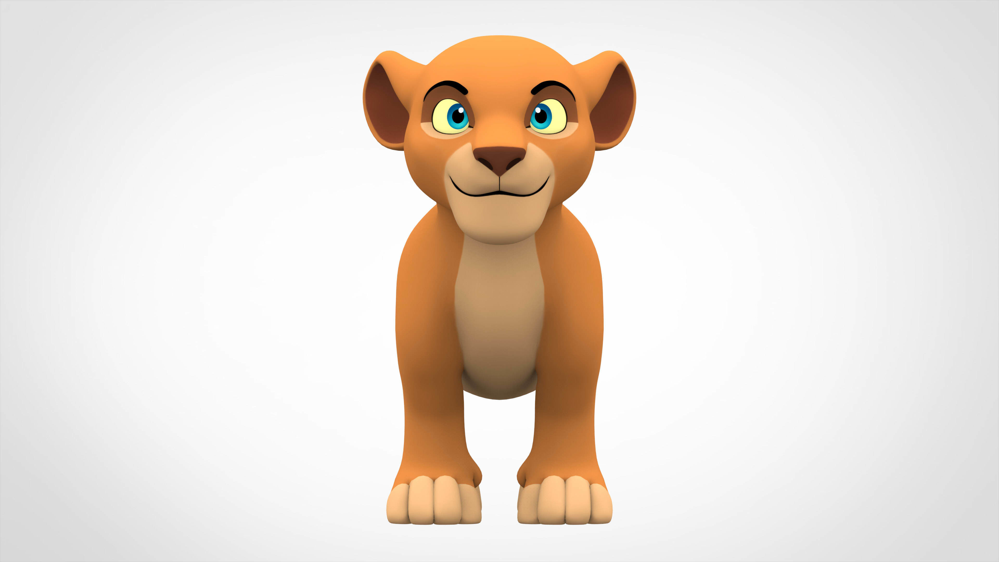 Lion Cub 3D model_1