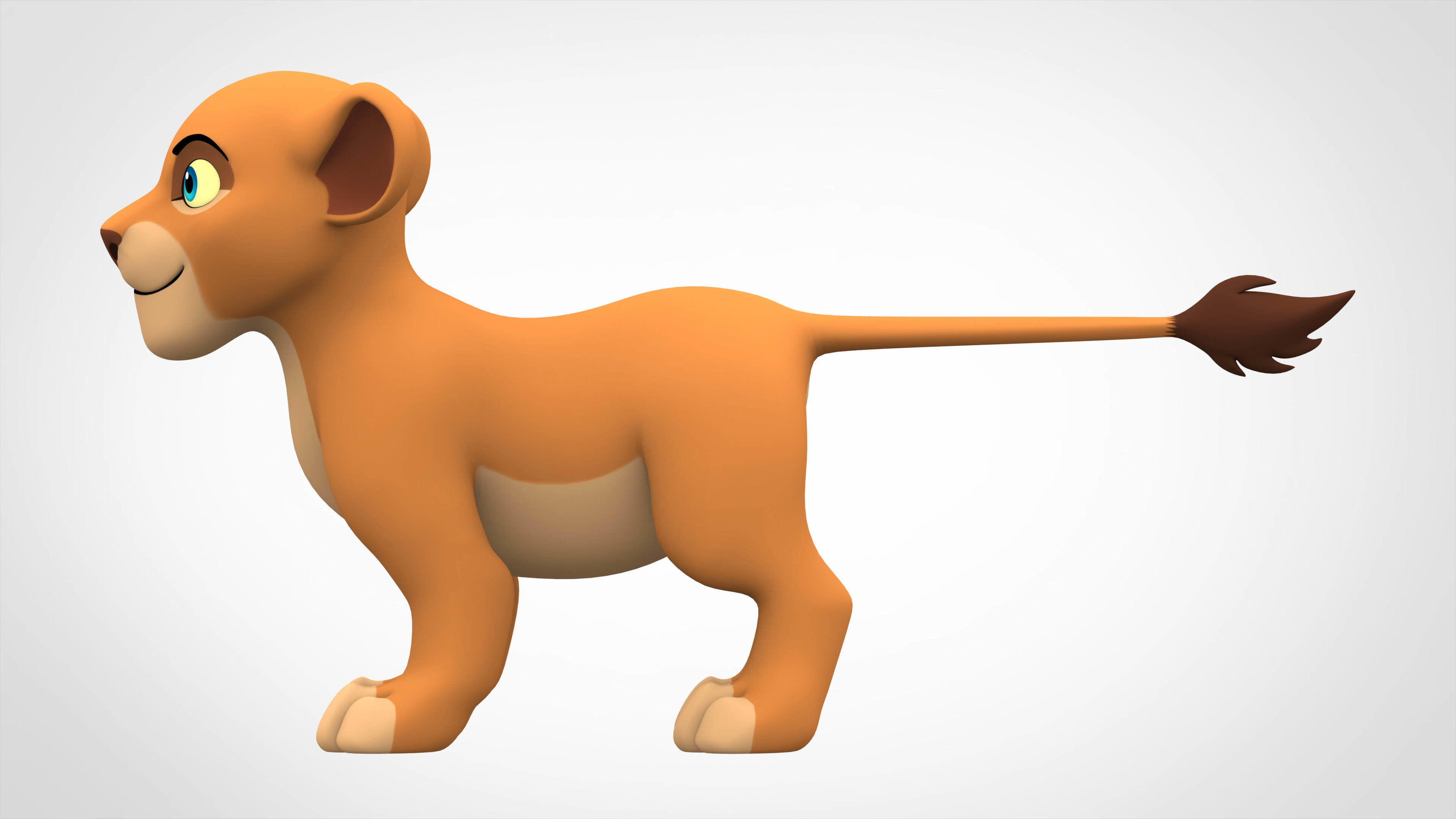 Lion Cub 3D model_2