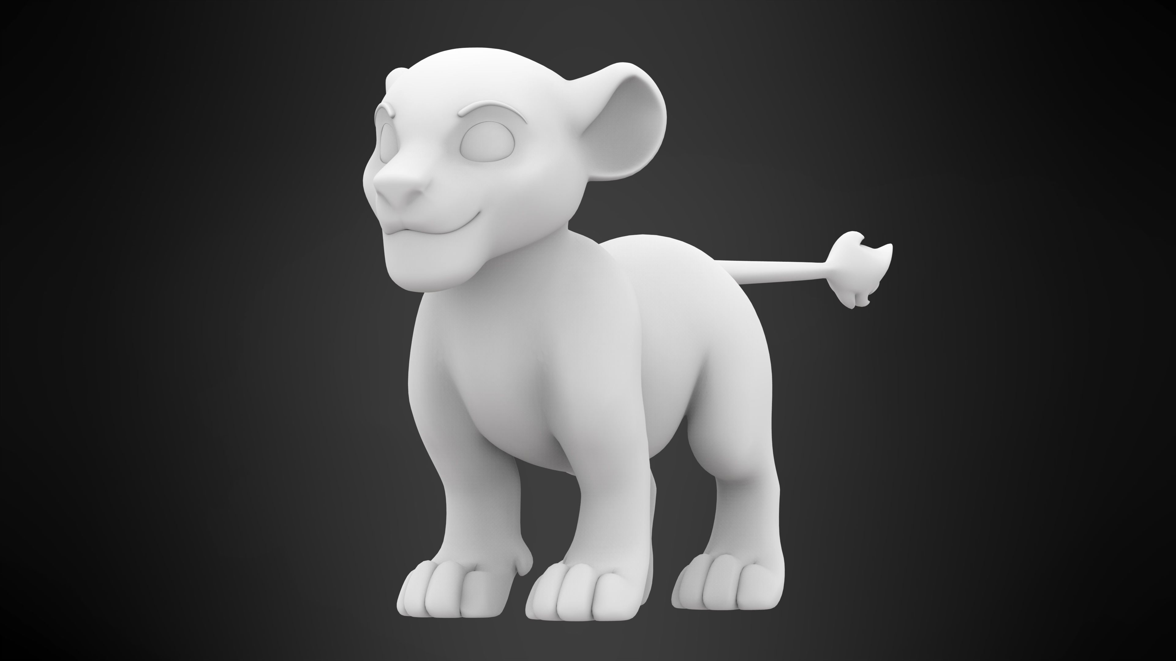 Lion Cub 3D model_5
