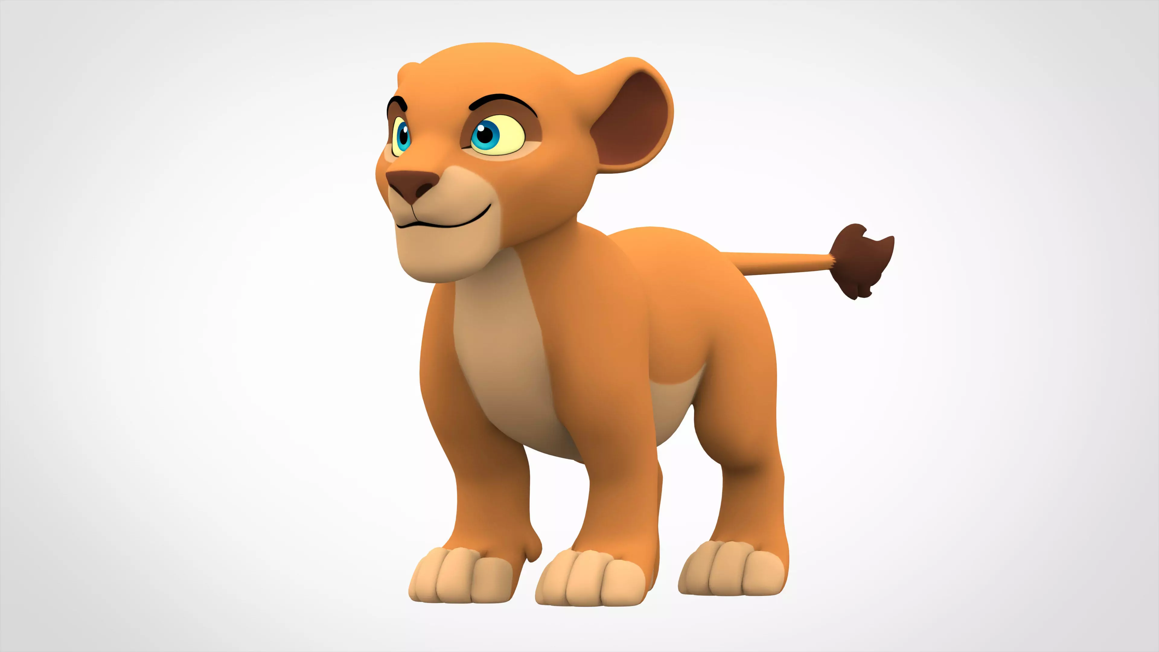 Lion Cub 3D model_0