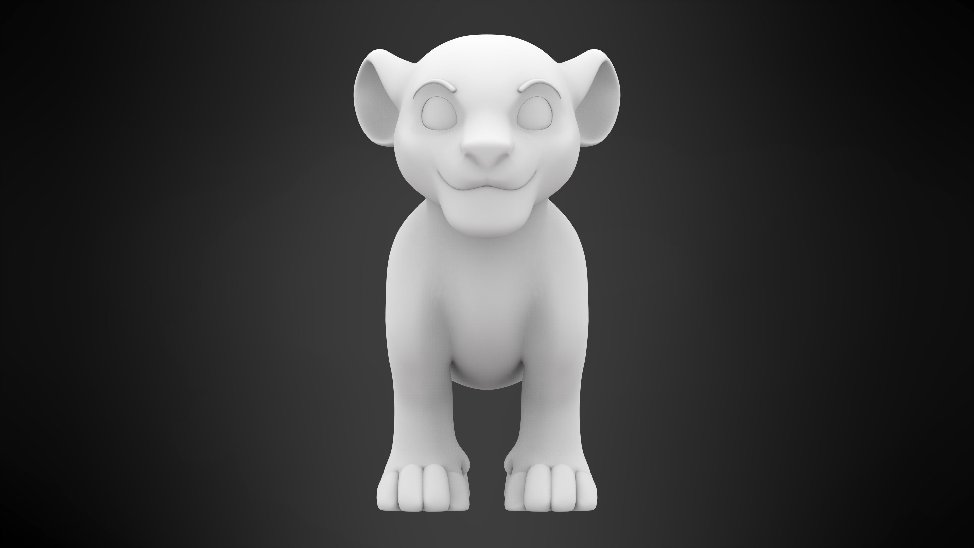 Lion Cub 3D model_6