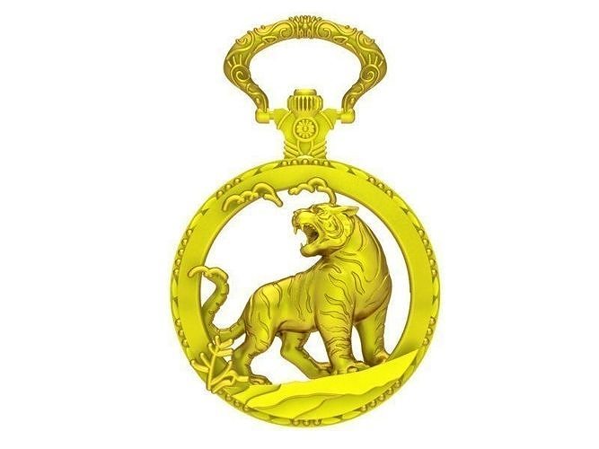 Tiger Pendant 30 3D print model