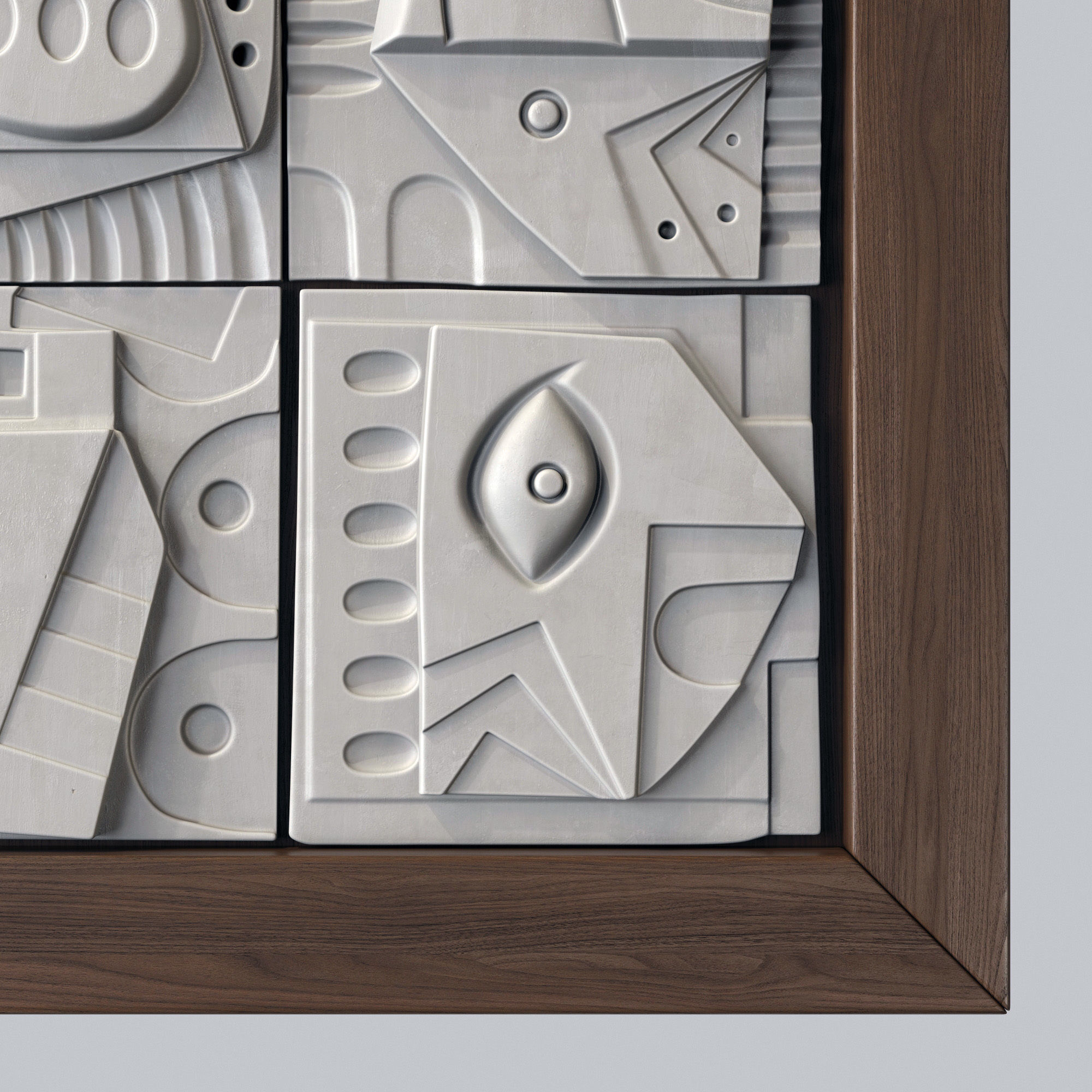 Panel decorative cube square n1 3D model_10