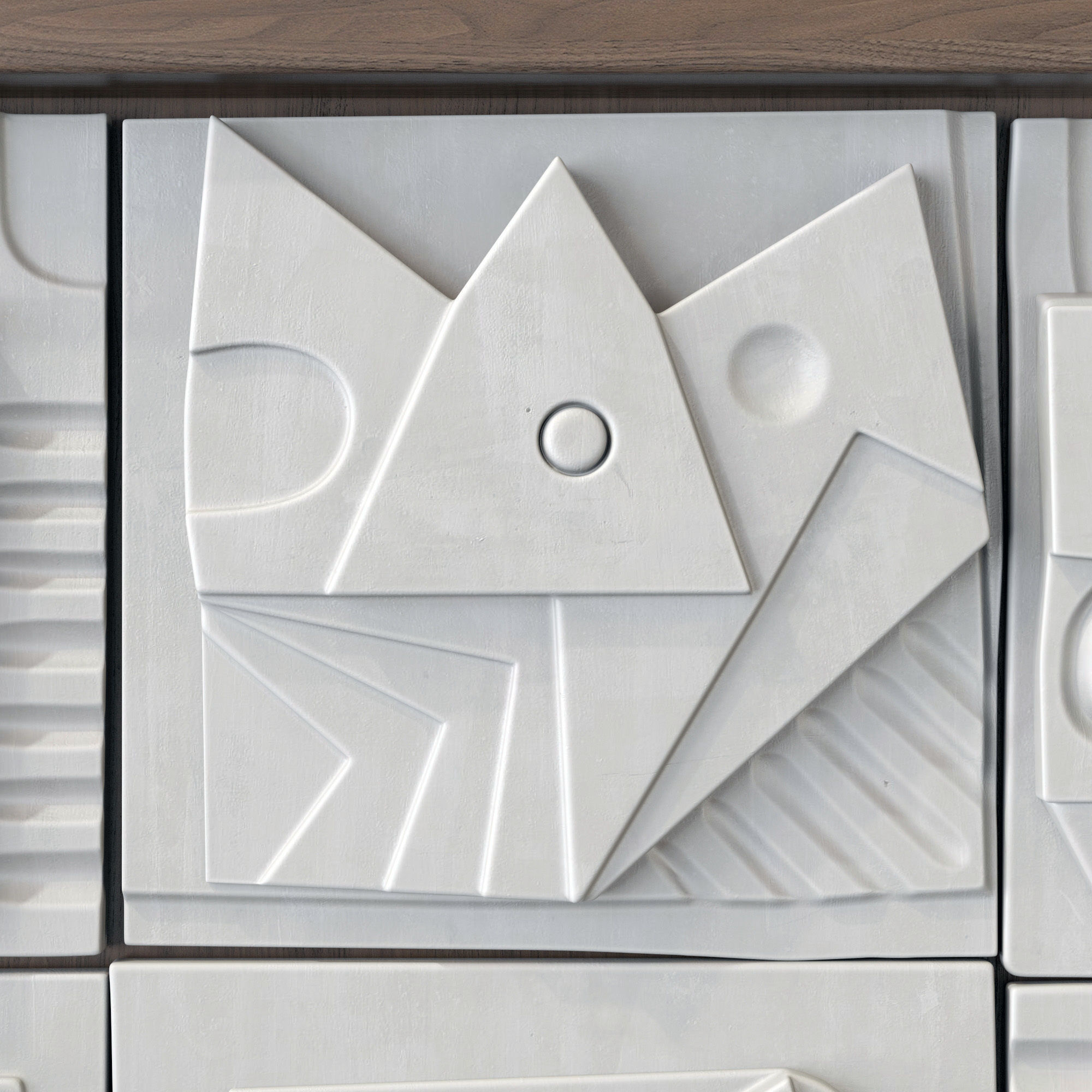 Panel decorative cube square n1 3D model_13