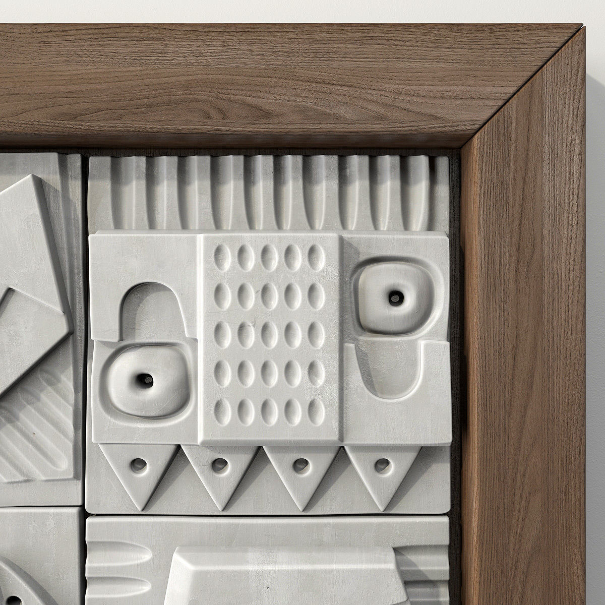 Panel decorative cube square n1 3D model_2