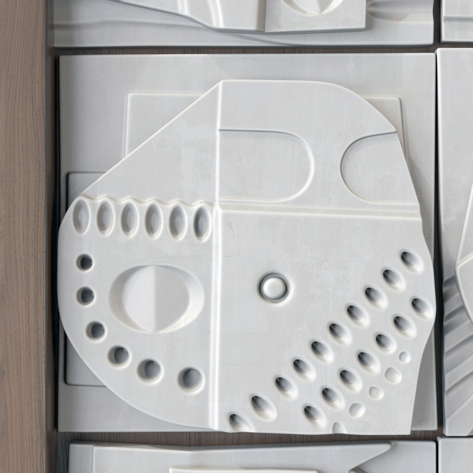 Panel decorative cube square n1 3D model_8