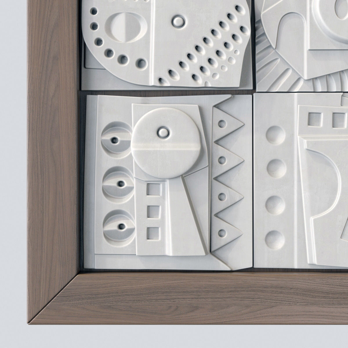 Panel decorative cube square n1 3D model_19